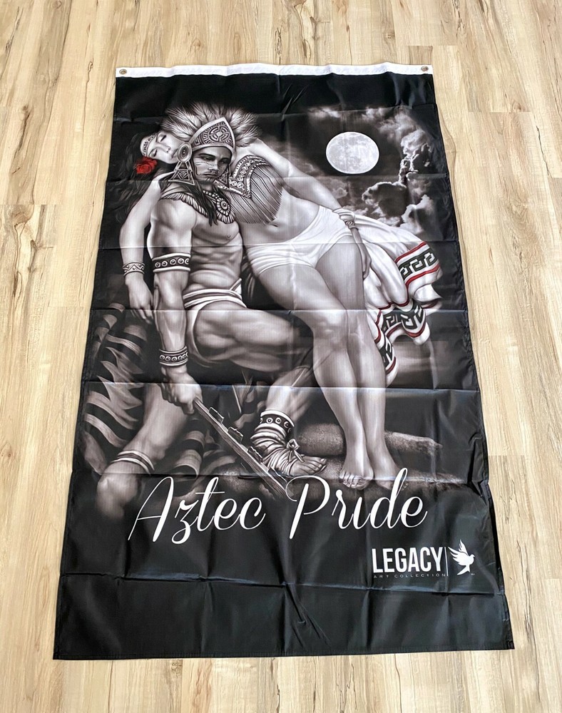 Aztec Pride 3ftx5ft flag banner limited edition warrior love peace