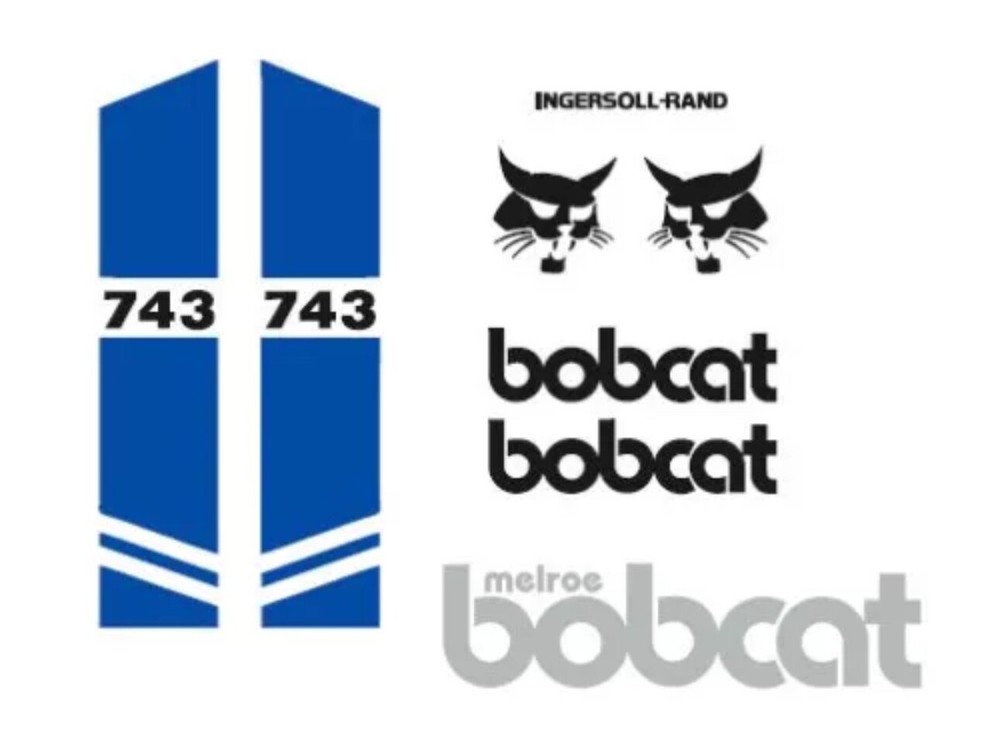 BOBCAT 743 NEW FULL DECAL SET STICKER KIT B2S GRAPHIC Free shipping