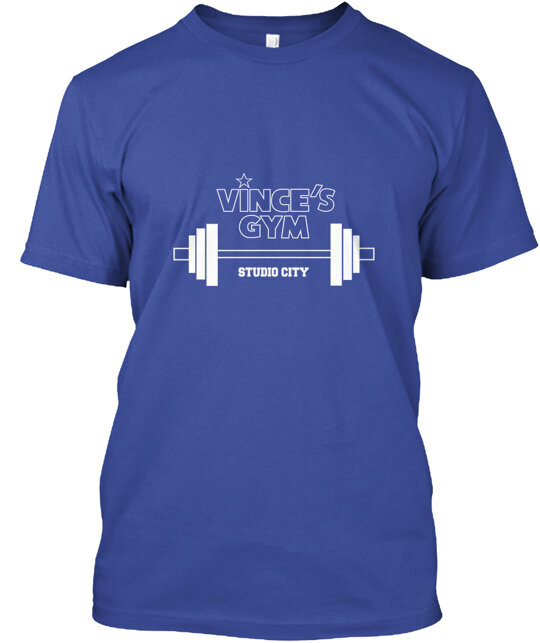 Original Vince's Gym Tee T-Shirt Made in the USA Size S to 5XL