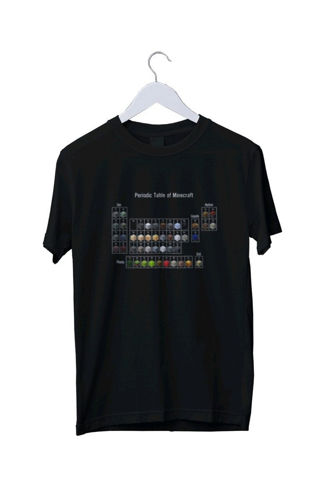 Periodic Table of Minecraft Short-Sleeve UnisexT-Shirt S M L XL 2 3 4 XL