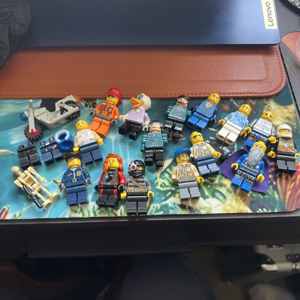 LEGO Mini Figure Lot Plus Accessories Pictured In Photos