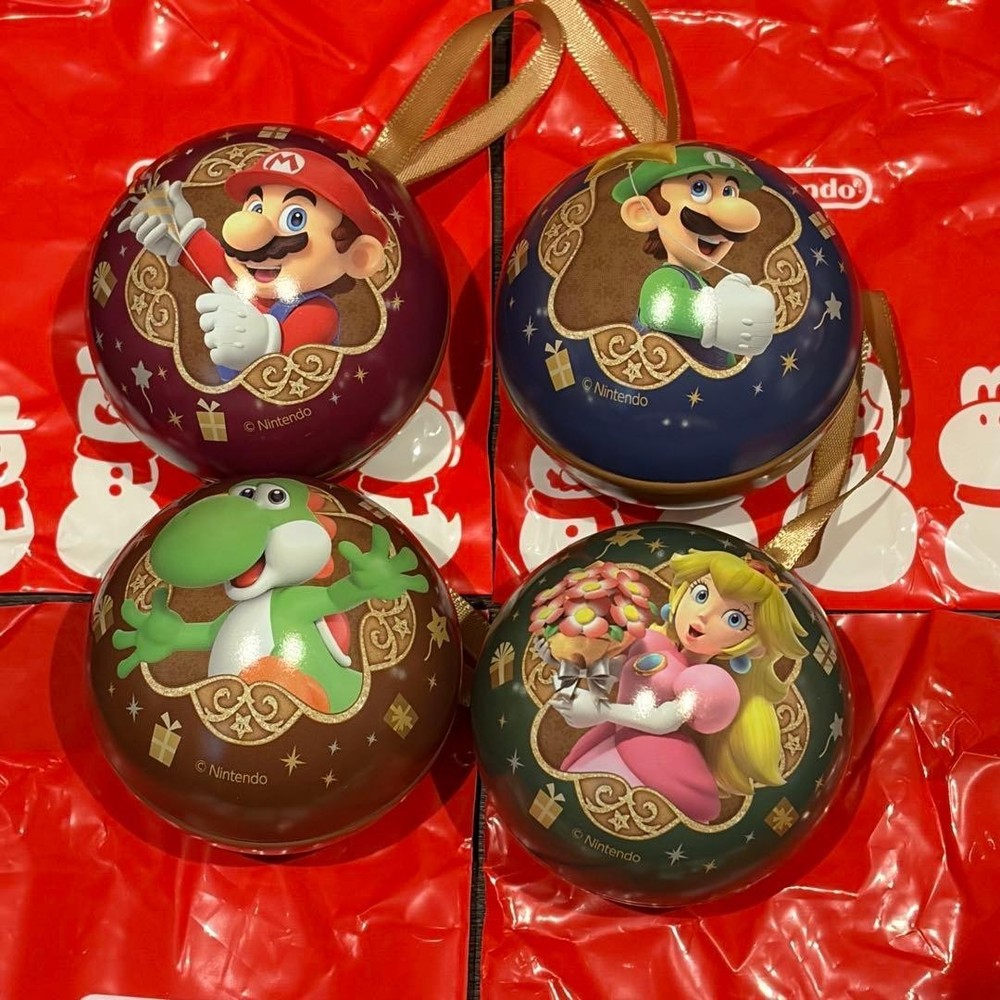 Nintendo Tokyo Limited Christmas ornaments Set of 4 Mario Luigi Peach Yoshi 2025