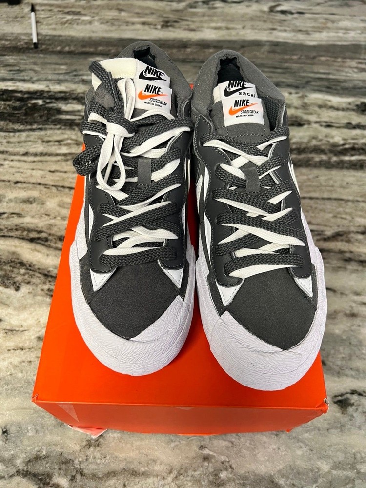 Nike blazer low Sacai iron gray