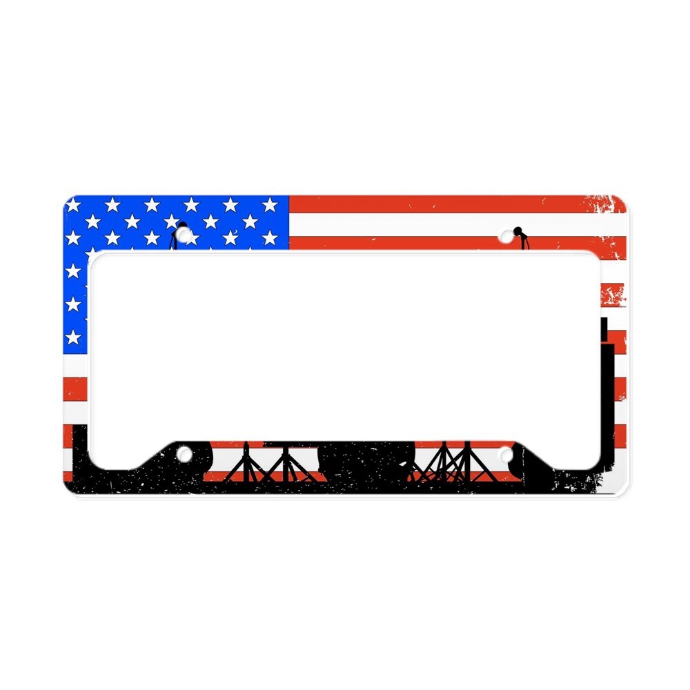 CafePress USA Rock Band License Plate Holder License Frame (460997348)