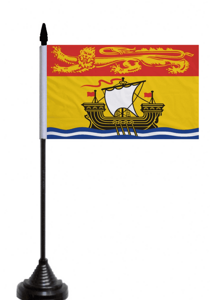 Canada New Brunswick Polyester Table Flag