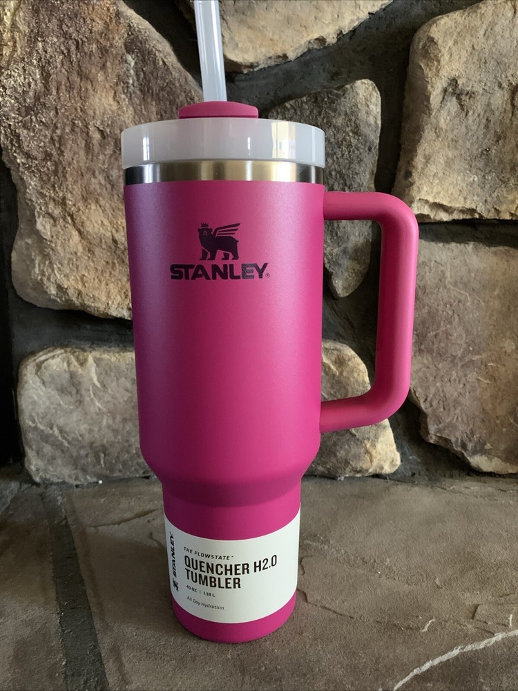 Stanley 40oz Quencher H2.0 FlowState Tumbler - Fuchsia Pink New In Box