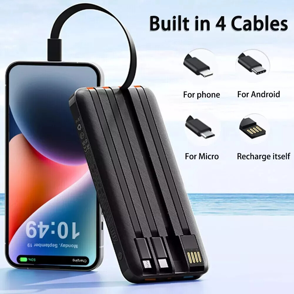 9000000mAh Portable Power Bank USB LCD External Battery Charger For Cell Phone-