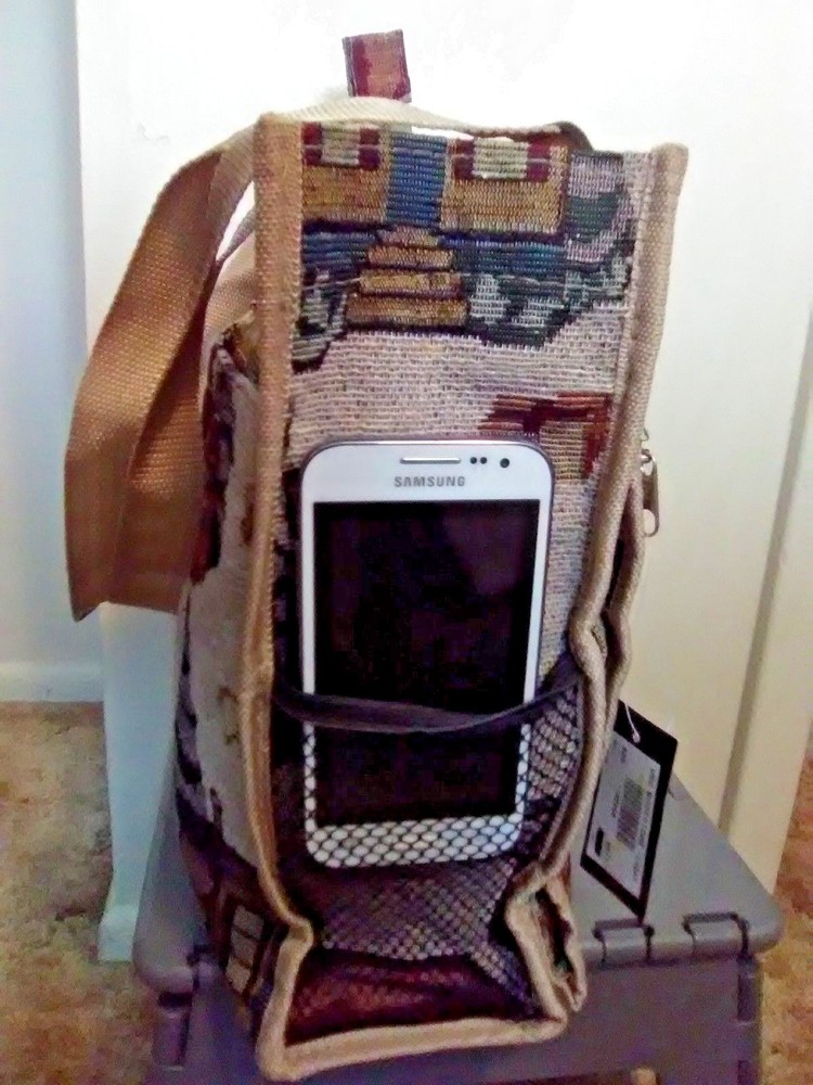 Christmas Tote Shopper Handbag with Festive Accent Free Shipping-image