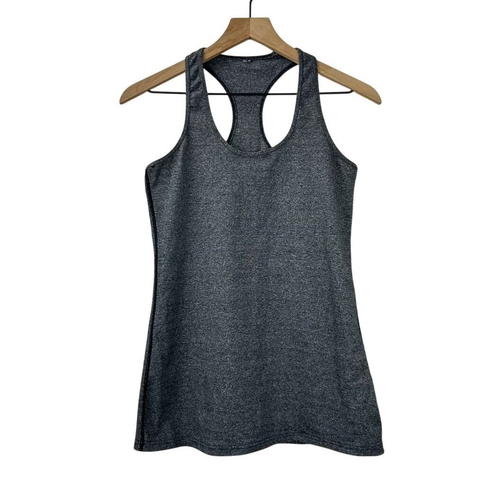 Lululemon Women's Size 4 Racerback Round Neck Athletic Tank Top Heathered Gray