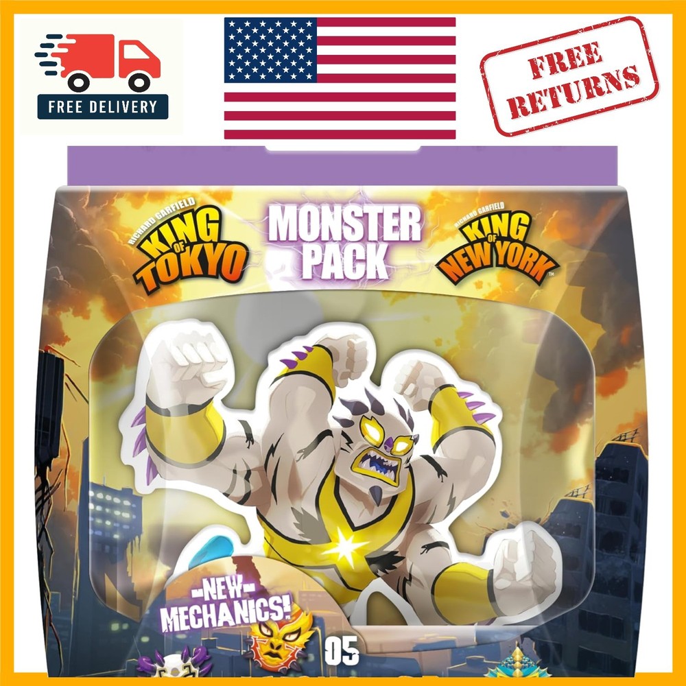 Luchador Monster Pack for King of Tokyo - Challenge Cards & Fun for Families