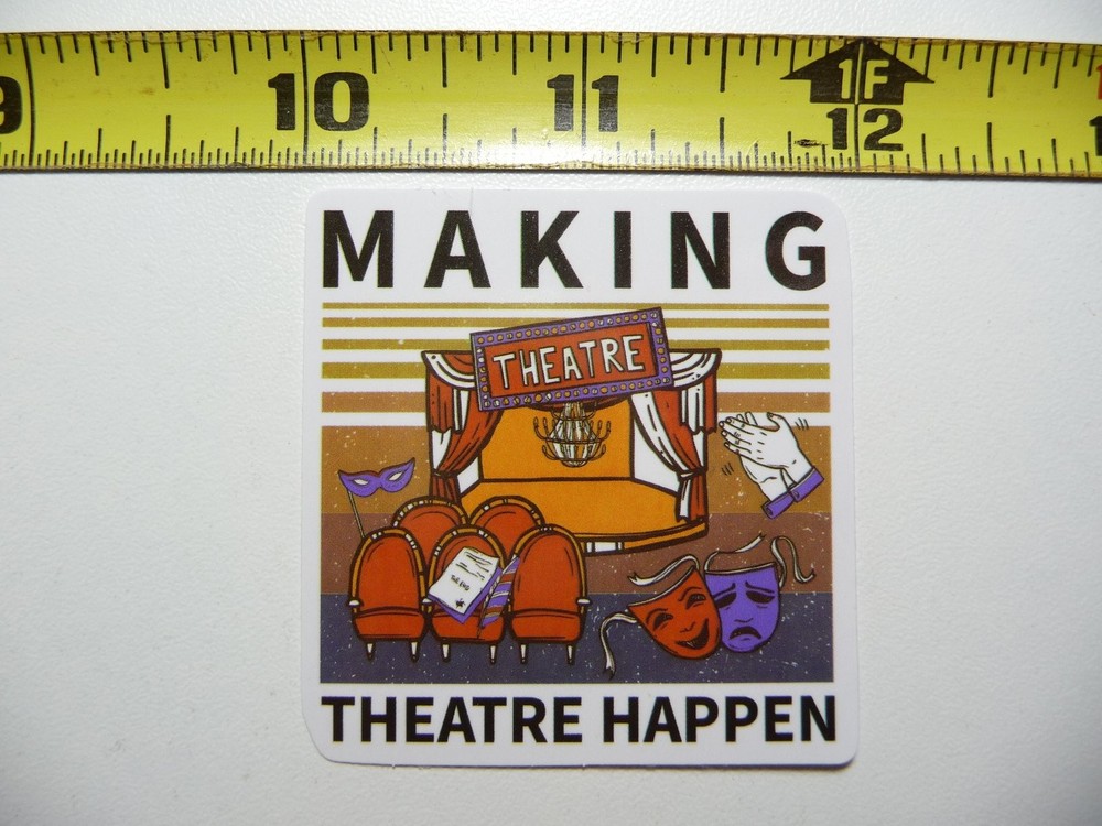Theatre Acting Sticker Decal for Stage Plays and Performances