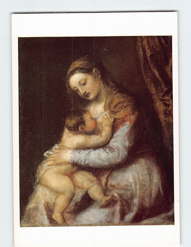 Postcard The Madonna and Child By Titian National Gallery London England