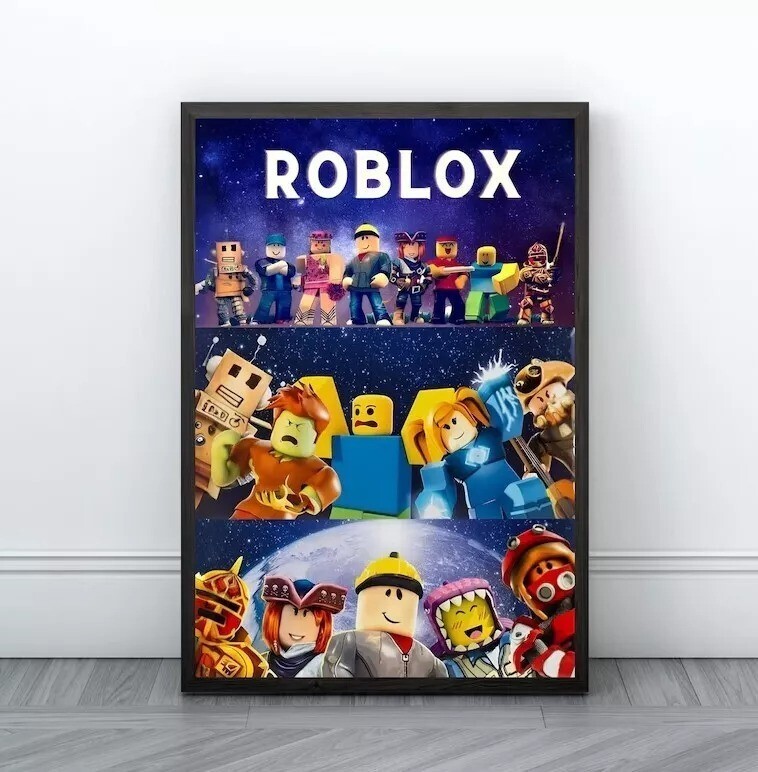 Roblox Gaming Room Poster Print Video Game Wall Art No Frame