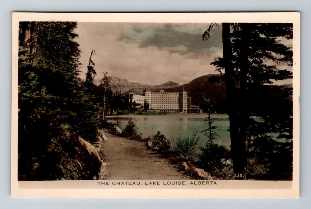 Canada- Alberta Chateau Lake Louise Souvenir Old PC Card Postal Vintage Postcard