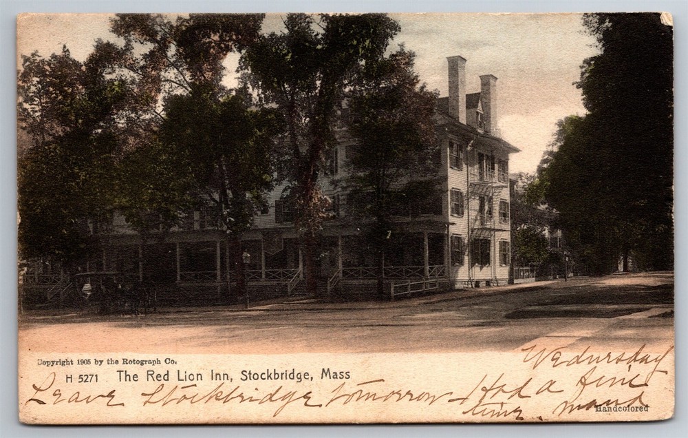 The Red Lion Inn Stockbridge Mass C1906 UDB Postcard K4