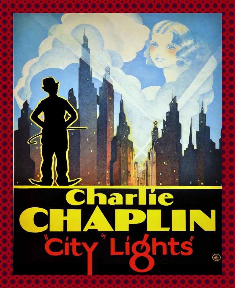 8571.Decoration movie Poster.Home Room wall art design.Chaplin City Lights film