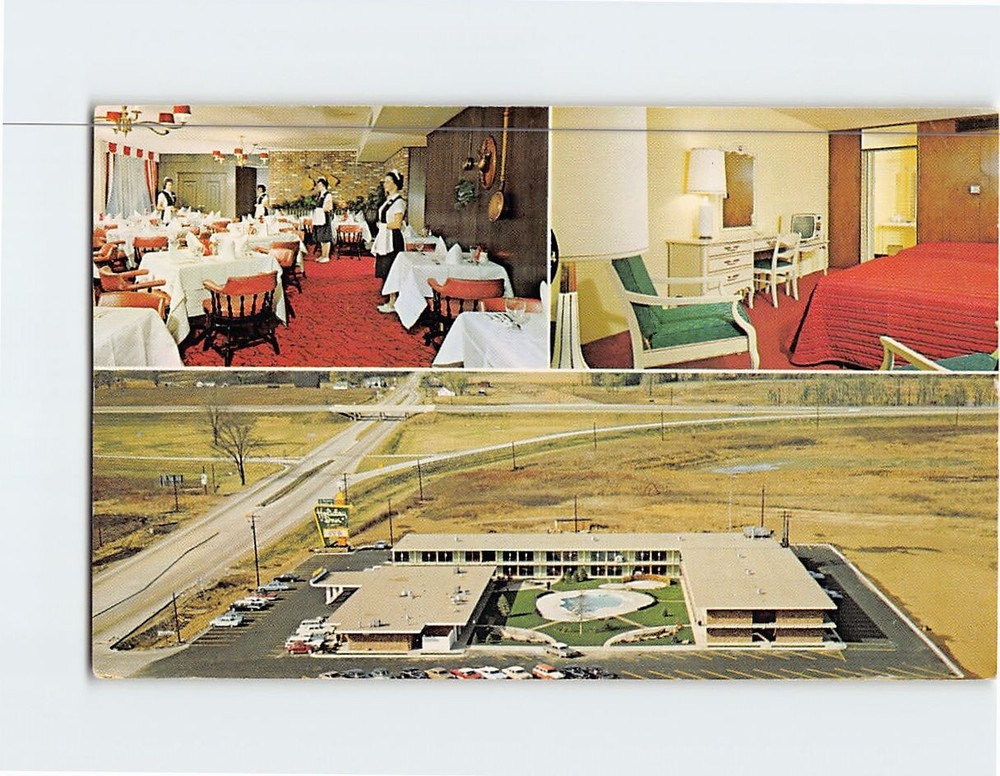 Postcard Holiday Inn Columbus Indiana USA