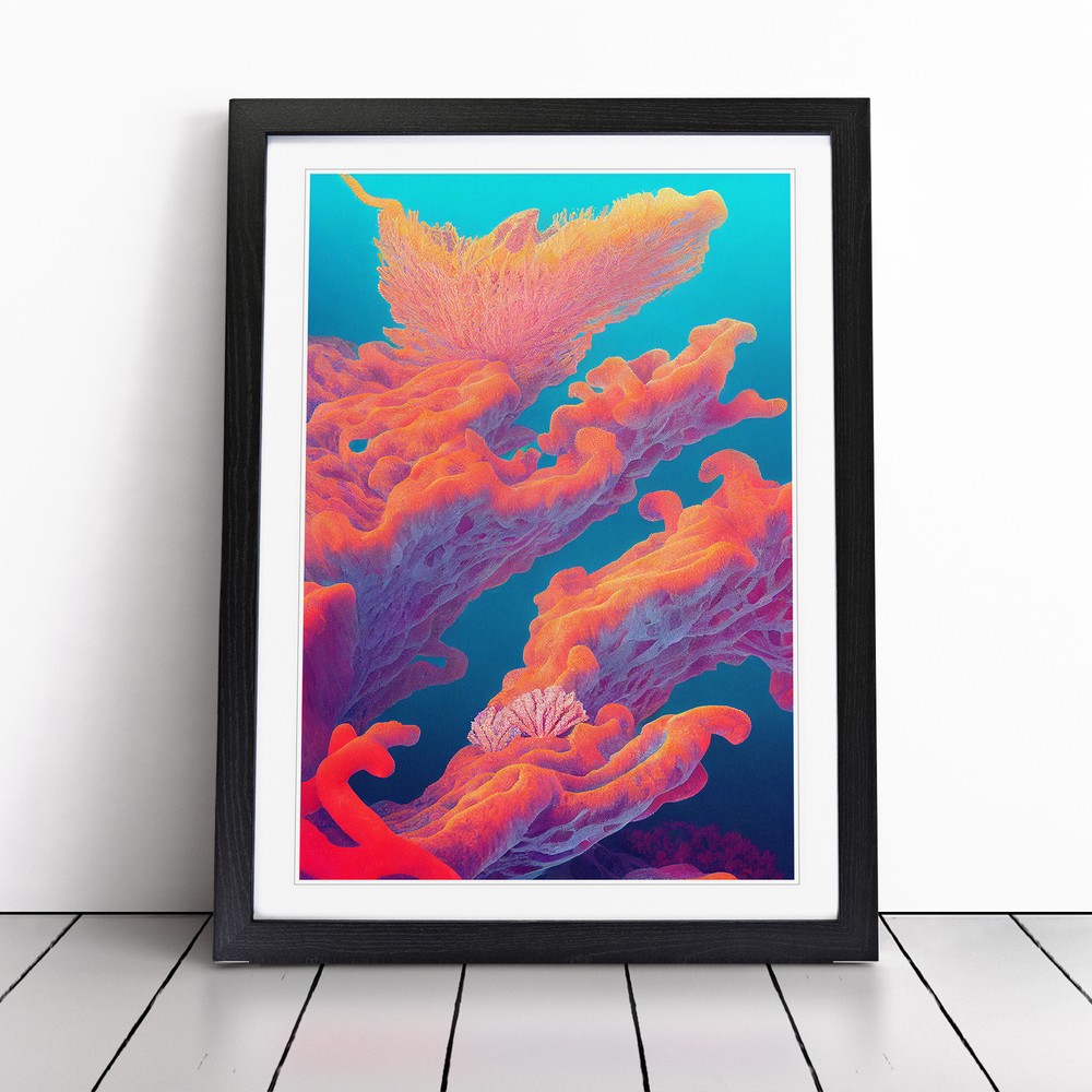 The Beauty Of Coral Reef Wall Art Print Framed Canvas Picture Poster Decor