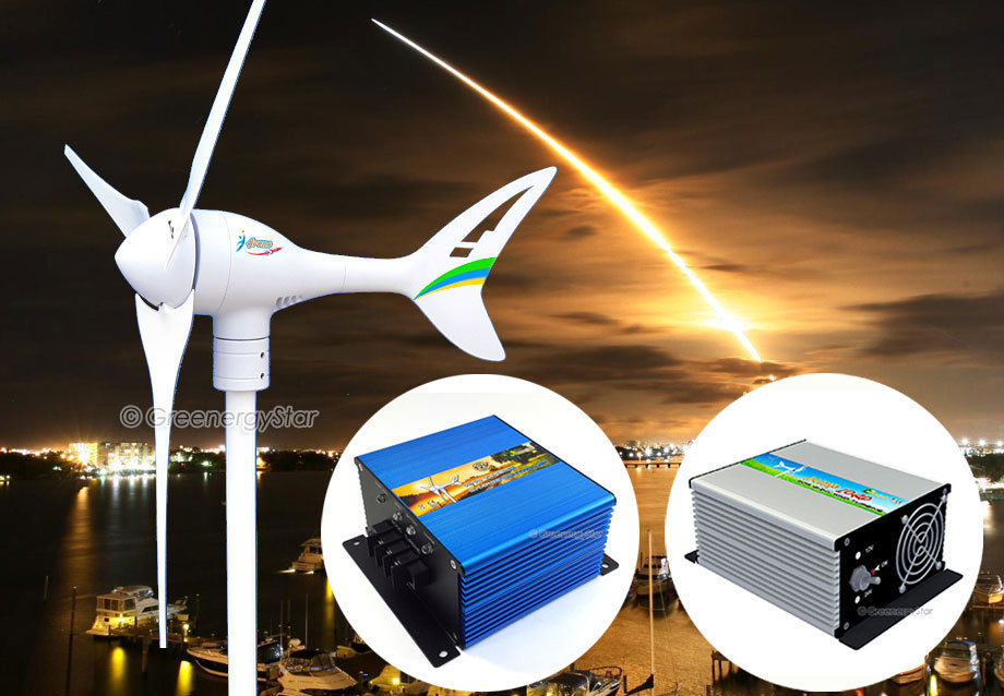 Apollo 550W 24V AC Wind Turbine Generator Kit with 3 Blades Controller and Dumpload-image