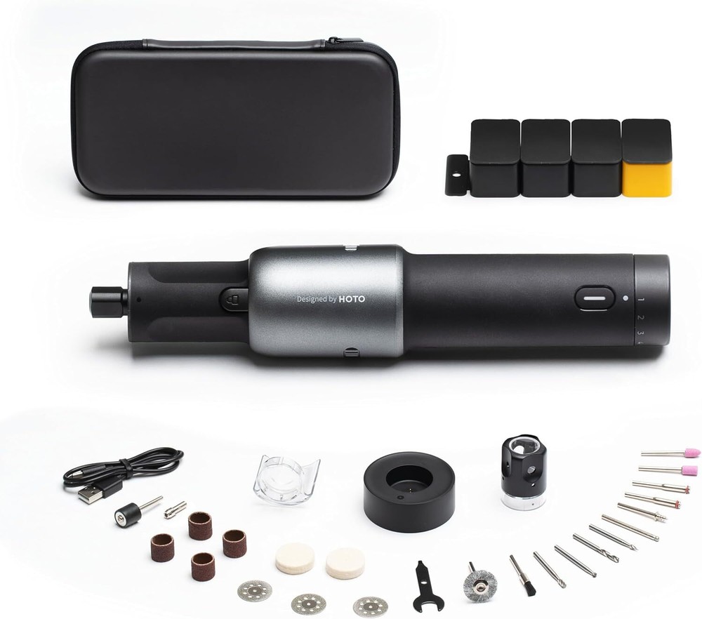 HOTO Mini Cordless Rotary Tool Kit Engraving Pen for All Materials 5 Speeds
