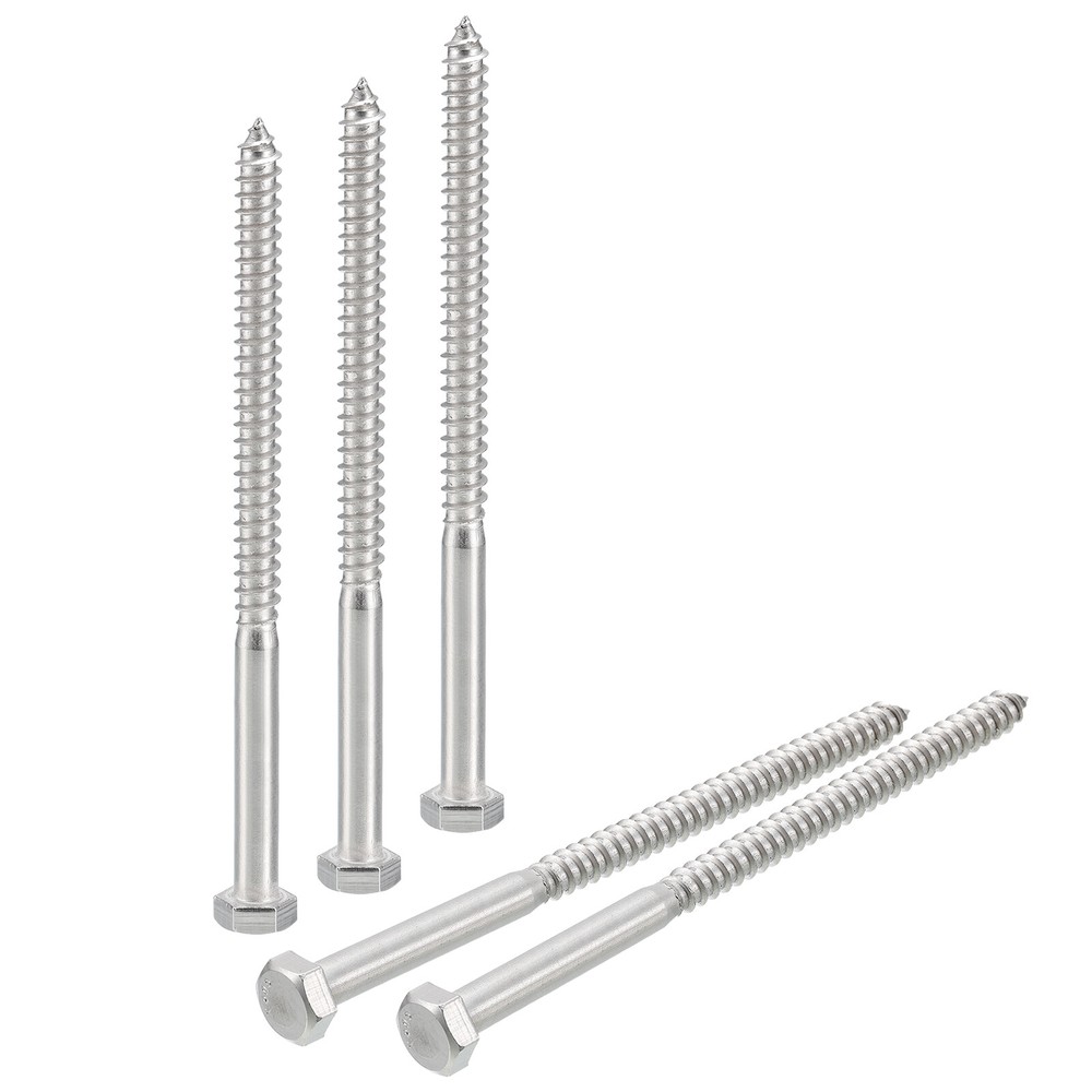 Hex Head Lag Screws Bolts, 10pcs 5/16