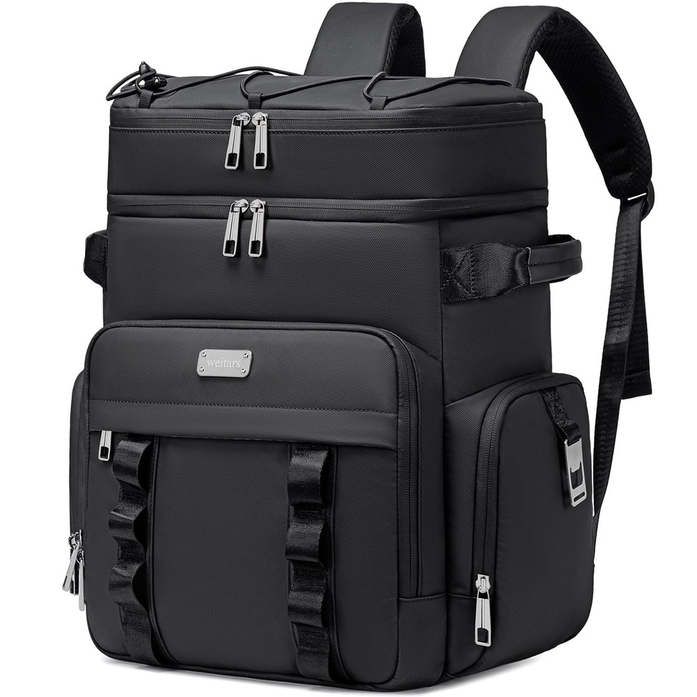 Insulated Cooler Backpack with Double Deck Waterproof Design for Picnics and Travel