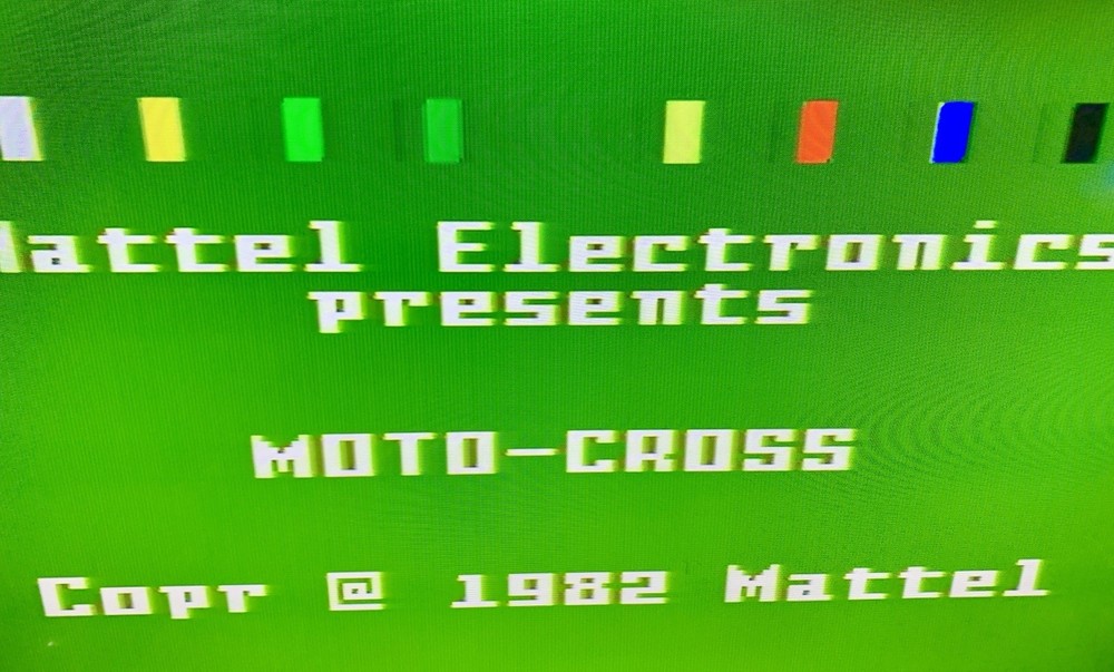 Moto-Cross Intellivision Game Cib, Cleaned & Tested 5/22/26