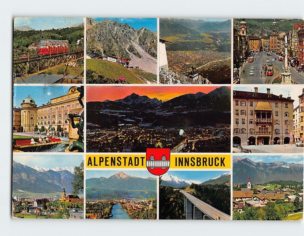 Postcard Scenes & Views Alpenstadt Innsbruck Austria