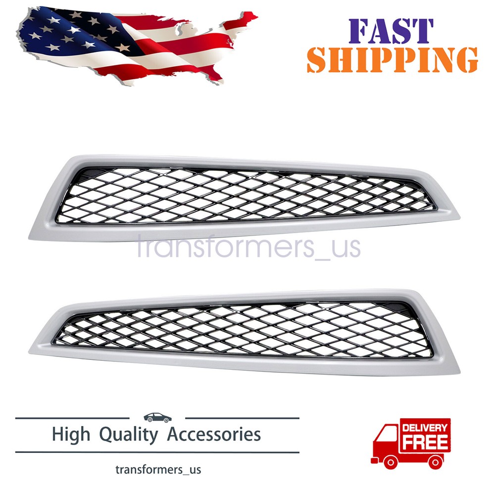 2Pcs For Acura MDX 2010-2013 Front Lower Grille Trim 71102STXA00 71107STXA00