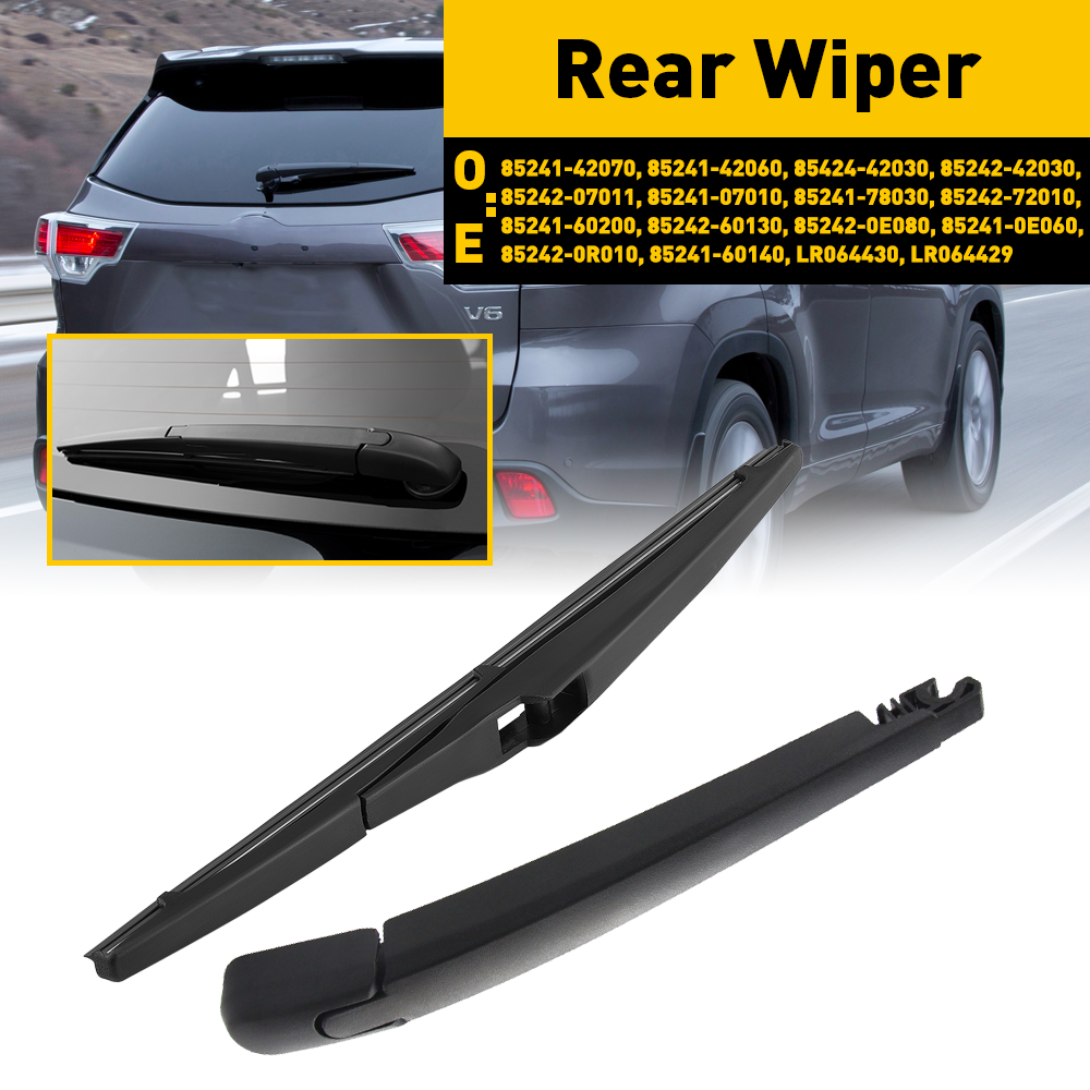 Toyota Highlander Matrix Rav4 Prius V Land Rover Lexus Rear Wiper Arm Blade Replacement