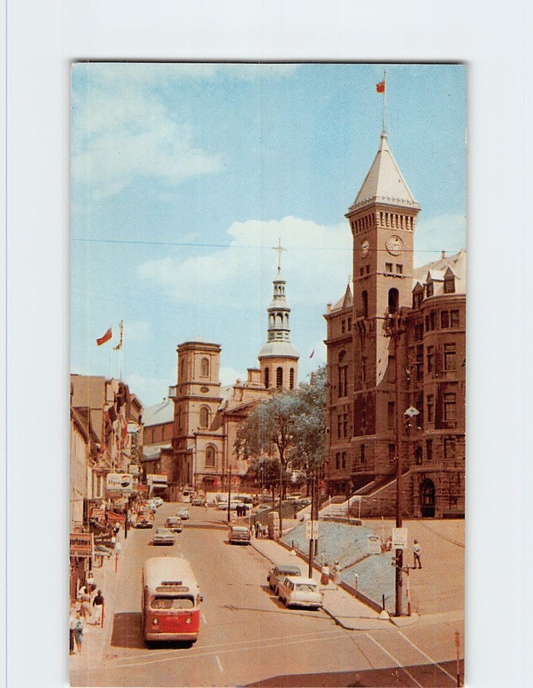 Postcard Rue De La Fabrique Street Quebec City Canada