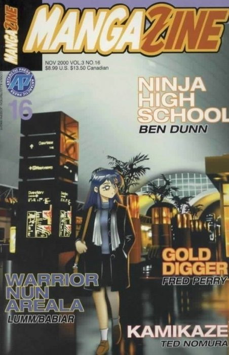 Mangazine Vol 3 Issue 16 VF NM Antarctic Press Warrior Nun Areala Gold Digger Comic