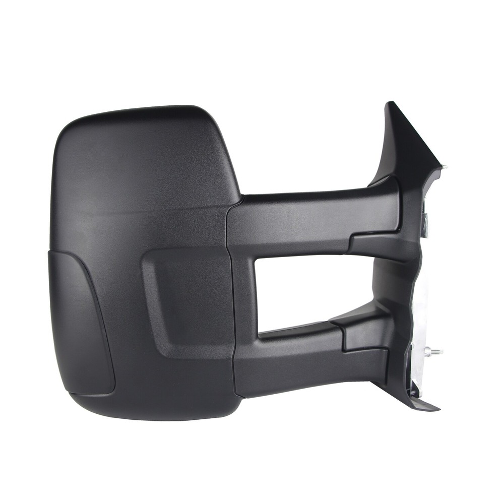 Black Power Convex Manual Folding Passenger Side Door Mirror 128-04547R