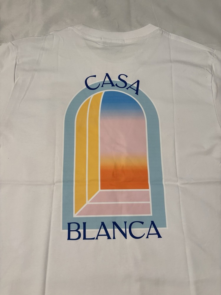 Casablanca Tennis Club T-Shirt Men’s Size Large White