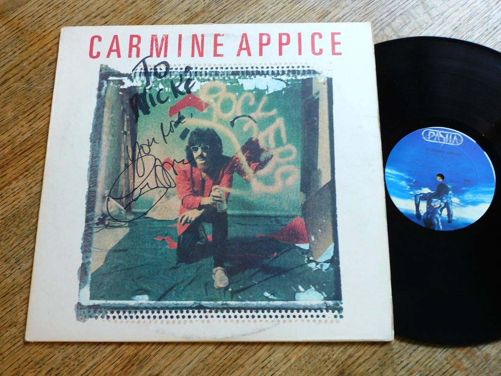 CARMINE APPICE - S/T - 1982 (NM Vinyl) LP  Signed/Promo Pasha Rec. #ARZ 37676