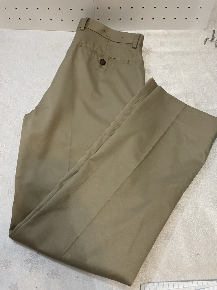 Banana Republic Tailored Slim Fit Non Iron Tan Pants Women Size 31x32 $30