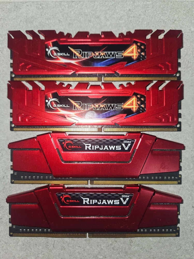 32GB (4x8GB) DDR4 2400MHz CL15 G.Skill Ripjaws RAM -Mixed Kit (4+V) – XMP Stable