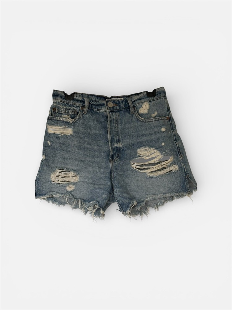 Garage Denim Vintage Cut-Off Shorts Women's Size 5 27 Blue Distressed Button Fly