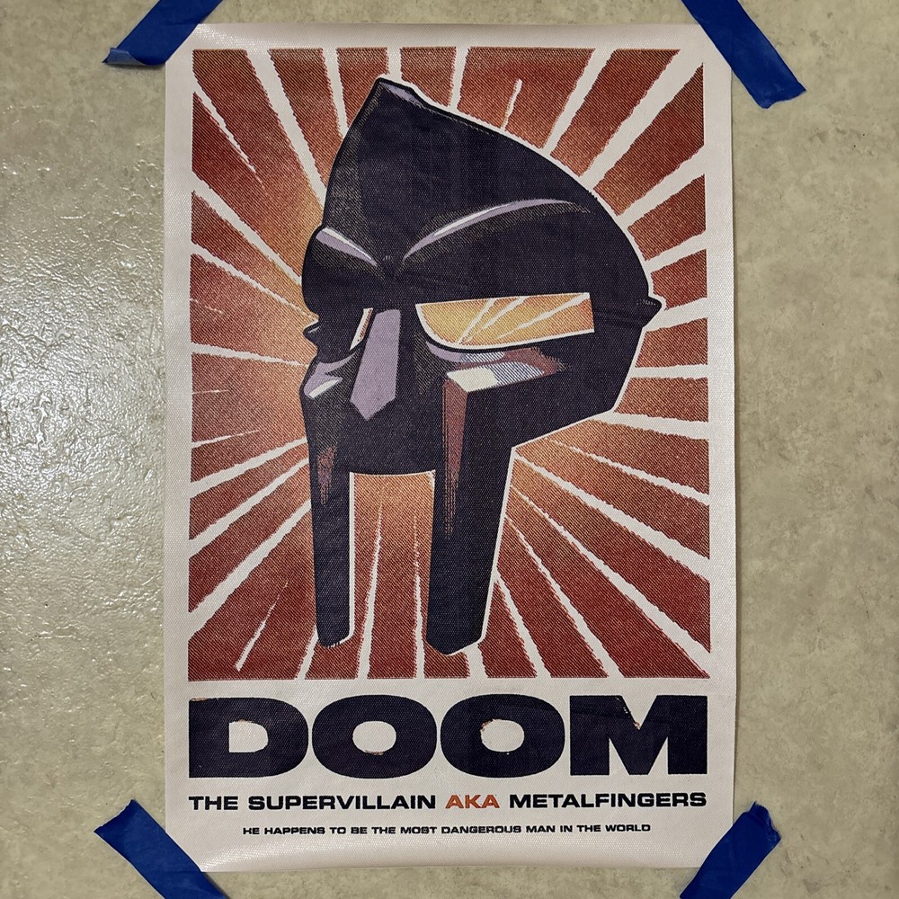 MF Doom Madvillian ✅Hip Hop Rap Music Poster ✅ Wall Art Canvas Man Cave ✅ 12x18”