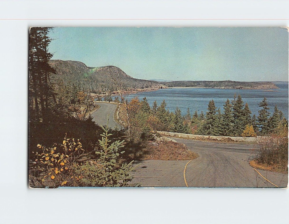 Postcard Ocean Drive from Otter Cliffs Acadia National Park Mt. Desert Island ME