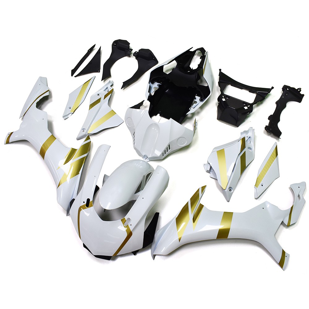 White Gold Fairings Kit For Yamaha YZF1000 R1 2015 - 2019 YZF R1 ABS Bodywork