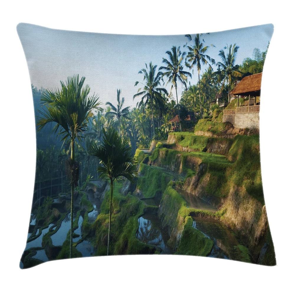 Ethnic Balinese Throw Pillow Cases Cushion Covers Home Decor 8 Sizes Ambesonne