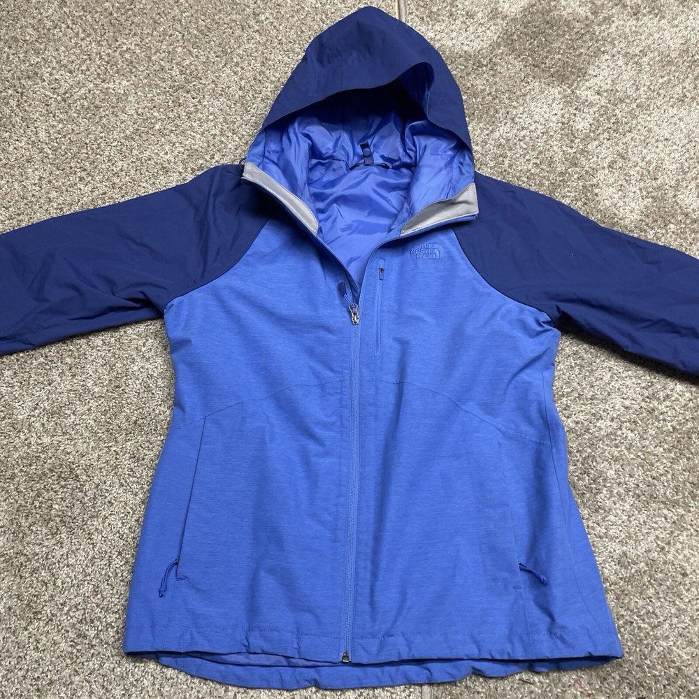 The North Face Women’s DryVent Rain Jacket Blue Size Large Waterproof Hooded