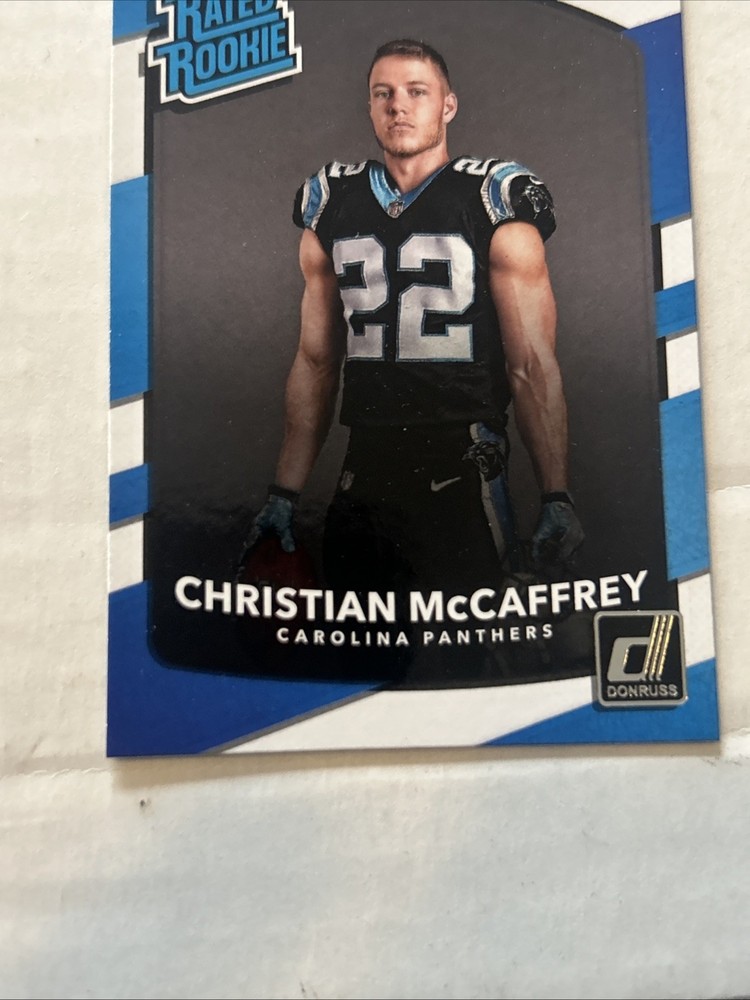 2017 Donruss #318 Christian McCaffrey Rookie Card Rated