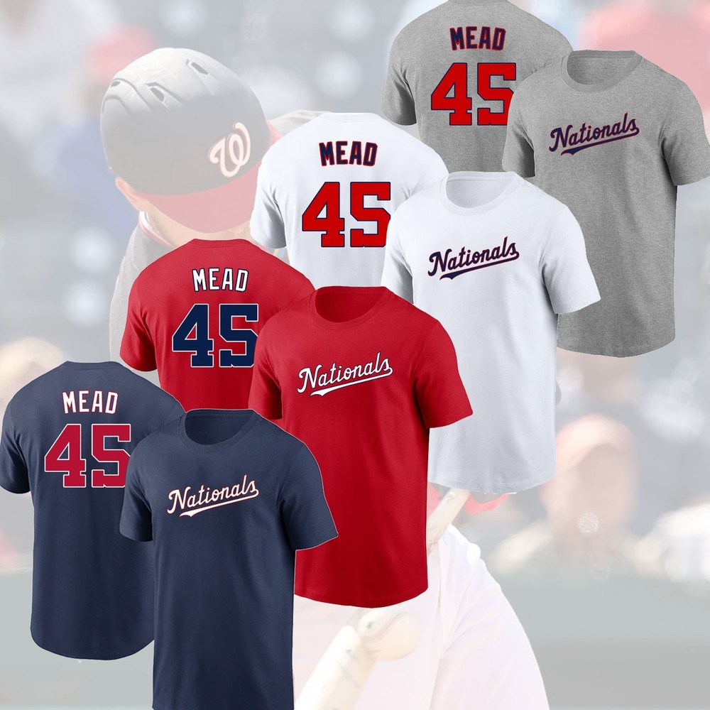 HOT SALE -  Curtis Mead #45 Washington Nationals 2026 Name & Number For Fans