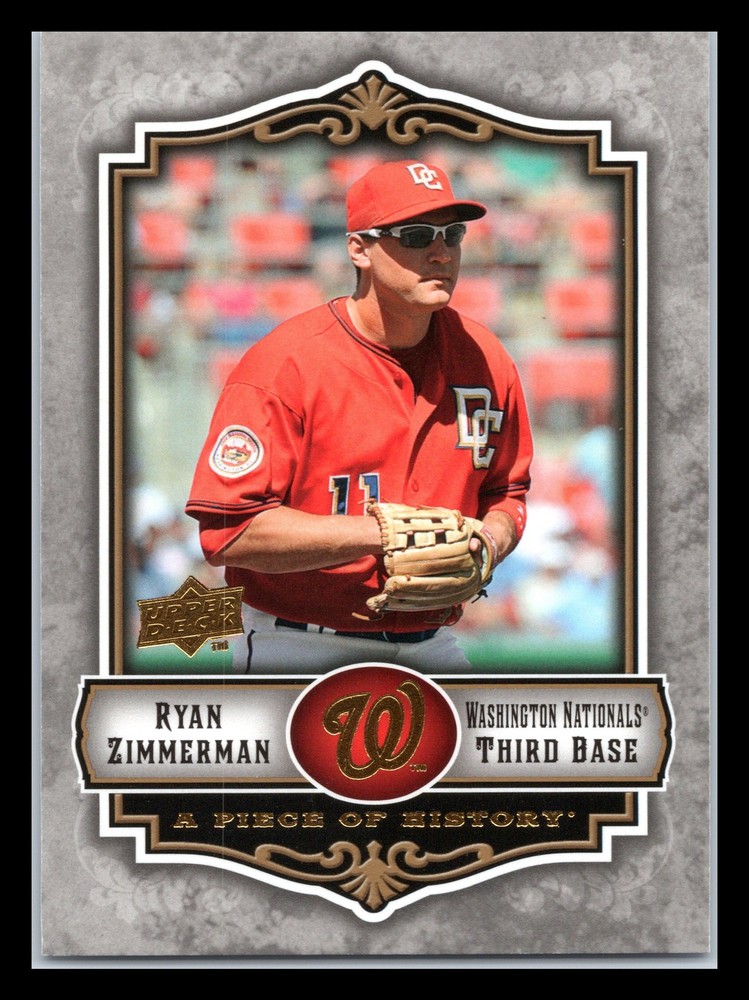 2009 Upper Deck A Piece of History #99 Ryan Zimmerman Washington Nationals