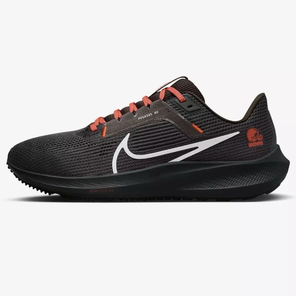Nike NFL Cleveland Browns Pegasus 40 Running Shoes DZ5950-001 Mens Size 10 NEW