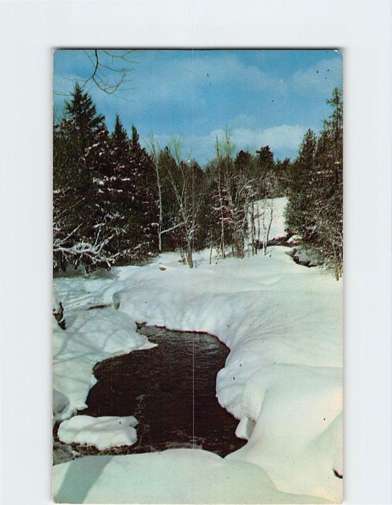 Postcard Winter Brook In Scenic USA