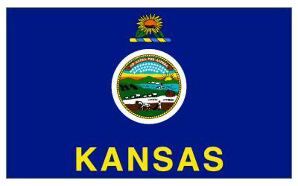 Kansas State Flag 5ft x 3ft USA Official Design