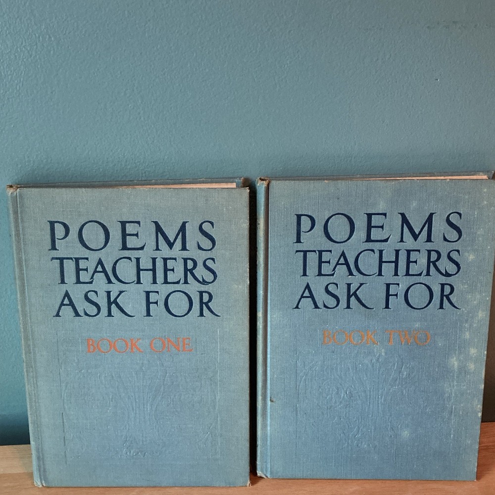 F. A. Owen Publishing Poems Teachers Ask For Book One & Two Hardcover Ex-Library